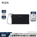 途明（TUMI）VOYAGEUR 女士高端时尚手拿包黑色拼烟枪色38女神节礼物