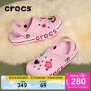 卡骆驰（CROCS）洞洞鞋贝雅卡骆班轻便耐磨一脚蹬休闲鞋|205089 芭蕾粉/糖果粉-6TG 37 /38(230mm)