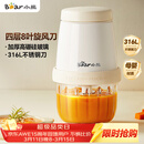 小熊（Bear）婴儿辅食机 绞肉机家用小型多功能打泥搅拌机宝宝料理机 蒜蓉机 家用迷你绞馅碎肉机 QSJ-T02W8