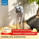 乐扣乐扣（LOCK&LOCK）人鱼线塑料运动水杯夏天便携水壶带刻度提手男女水杯子700ML灰色
