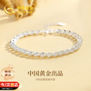 中国黄金凤尾足银手链女款纯银手串新年情人节礼物送女友老婆生日 足银凤尾手链【京速达】