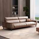 摩登王朝新款简约现代办公室沙发茶几组合意式会客休闲接待商务真皮沙发 （加厚西皮） 单位+四位