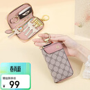 高尔夫（GOLF）钥匙包女时尚印花卡包女士多功能拉链零钱包汽车钥匙扣礼盒装