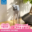 乐扣乐扣（LOCK&LOCK）人鱼线塑料运动水杯夏天便携水壶带刻度提手男女水杯子700ML灰色