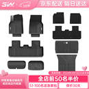 3W适用于特斯拉焕新版ModelY专用TPE汽车脚垫25款标准六件套
