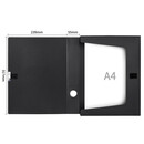 得力（deli）【6只装】55mmA4文件盒批发 加厚党建档案盒 桌面考试收纳 财会用品 5603黑色