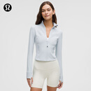 lululemon丨Define 女士短款夹克 *罗纹 Nulu™ 芯吸 LW3HOBS 淀粉蓝 S /6