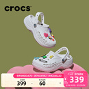 卡骆驰（CROCS）贝雅云彩女士洞洞鞋户外休闲鞋|208186 白色-100 38 (240mm)