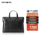 新秀丽（Samsonite）男士手提包13英寸电脑包休闲通勤文件袋牛皮革公文包TK9*09001