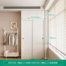 现简约推门简易衣柜卧室小户型移门衣橱2025款 1点2*2点6m二门衣柜+二门顶柜