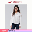 HOLLISTER小海鸥图案美式经典款三粒扣简约百搭衬衫女装340-6043 白色 S (165/84A)