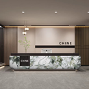 水吧台高端接待台酒店民宿前台烤漆收银台公司美容院简约吧台柜台 定制颜色找客服2 尺寸定制