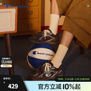 Champion【丁禹兮同款】冠军休闲运动鞋子女25秋冬新款羽翼薄底复古德训鞋 棕色 37 (230mm)