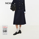 MO&Co.【C+系列】半身裙2026春新品3A抗菌凉感表面抗湿高腰MBF1SKT005 深宝蓝色 S