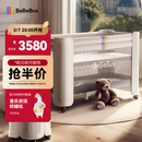 bebebus婴儿床拼接大床筑梦家新生小床可移动多功能可折叠宝宝床  香槟金
