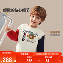 FILA斐乐儿童童装卫衣2026年春季男小童套头卫衣