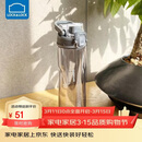 乐扣乐扣（LOCK&LOCK）人鱼线塑料运动水杯夏天便携水壶带刻度提手男女水杯子700ML灰色