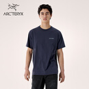 ARC'TERYX始祖鸟 KRAGG SL COTTON BLURRED BIRD SS 男子 棉质短袖T恤 BLACK SAPPHIRE/蓝黑色 M