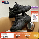 斐乐（FILA）官方猫爪7代女鞋老爹鞋2026春季新款厚底鞋休闲鞋运动鞋 黑/太空银-BS 36.5