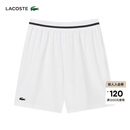 LACOSTE法国鳄鱼男装26春季新款德约科维奇系列运动短裤|GH7413 3IN/白色/黑色 M
