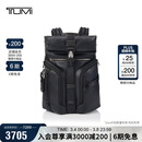 途明（TUMI）ALPHA BRAVO男士双肩包翻盖大容量电脑包黑色商务通勤礼物