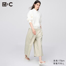 优衣库合作款/女装男装棉质裙裤/休闲裤裤子483042 31 米色 M