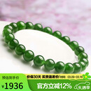 豆蔻时光收藏级8mm和田玉碧玉手链高水头无黑苹果绿阳绿玉石手串男女士款