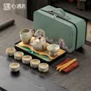 心遇礼汝窑茶具整套套装故宫高档泡茶器文创伴手礼乔迁男生生日礼物男士