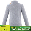 迪卡侬（DECATHLON）儿童滑雪快干透气排汗轻量保暖滑雪打底套装KIDK 灰色上衣 76-81cm18个月