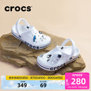 卡骆驰（CROCS）洞洞鞋贝雅卡骆班轻便耐磨一脚蹬休闲鞋|205089 白/深蓝-126 37 /38(230mm)
