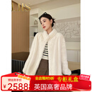 LIIS国际轻奢高档皮草进口紫金天鹅绒貂皮大衣女款水貂皮外套小母貂整 珍珠（衣长65）直袖 进口紫金天鹅绒短二 M 适合100-120斤