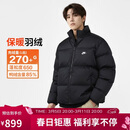 耐克NIKE男冬季短款立领羽绒服 运动防寒外套FZ5029-010黑2XL