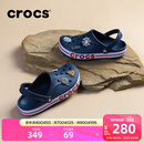卡骆驰（CROCS）洞洞鞋贝雅卡骆班轻便耐磨一脚蹬休闲鞋|205089 深蓝/辣椒红-4CC 41 /42(260mm)