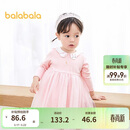 巴拉巴拉宝宝连衣裙蓬蓬网纱裙A字裙女童装2025秋季裙子儿童209325111003
