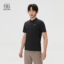 KOLON SPORT/可隆户外休闲衣 男子接触凉感遮热UPF50+ CARVICO短袖 LHPT6MN083-BK 黑色 XL 180/100A