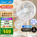 美的（Midea）电风扇家用7叶落地扇摇头电风扇循卧室宿舍轻音风扇台式桌面小型风扇台地两用升级款 白色丨7叶台地两用
