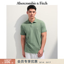 Abercrombie & Fitch【经典POLO】小麋鹿图案男装25夏季美式通勤短袖T恤 绿色 M (180/100A)