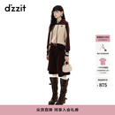 DZZIT【刘浩存同款】地素短裤2025冬新款美拉德灯芯绒五分裤女3J4Q104 棕色 XS