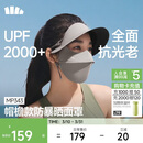 蕉下（beneunder）防暴晒脸基尼女帽檐全脸防晒面罩防晒口罩深花灰