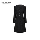 Scofield女装小香风 连衣裙 黑色 165