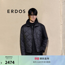 ERDOS 商务休闲立领短款时尚通勤百搭保暖上衣男棉服外套 黑 XL 180/100A
