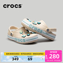 卡骆驰（CROCS）洞洞鞋贝雅卡骆班轻便耐磨一脚蹬休闲鞋|205089 冬日白/彩色-1LI 39 (240mm)