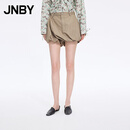 江南布衣（JNBY）【商场同款】26春新品短裤花苞灯笼裤日常宽松棉质5Q3E14360 261/灰卡其 L
