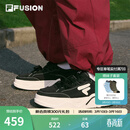 FILAFUSION 斐乐潮牌女鞋【章昊同款】帆布鞋女运动鞋滑板鞋 黑/奶白-BG 37.5