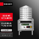 优查凉皮蒸箱多层抽屉式商用小型蒸凉皮机手工圆形蒸凉皮蒸炉 尖顶带底座下开门5层6火排 智能防干烧