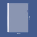 DY办公报告夹拉杆夹文件夹资料夹白色【宽15mm/5只】白色-三角杆