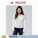 HOLLISTER小海鸥图案美式经典款三粒扣简约百搭衬衫女装340-6043 白色 S (165/84A)