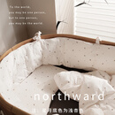 NORTHWARD婴儿床围栏软包儿童防撞软包拼接床围栏档布床边可定制 星月  针织棉 长.320CM*高.45CM