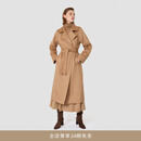 MAX MARA 【经典礼遇】女装Manuela骆驼绒经典系带大衣1016141906 驼色 38
