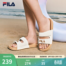 斐乐（FILA）官方女鞋运动拖鞋斐乐漂流船2休闲沙滩鞋子凉拖 奶白-GD 37.5